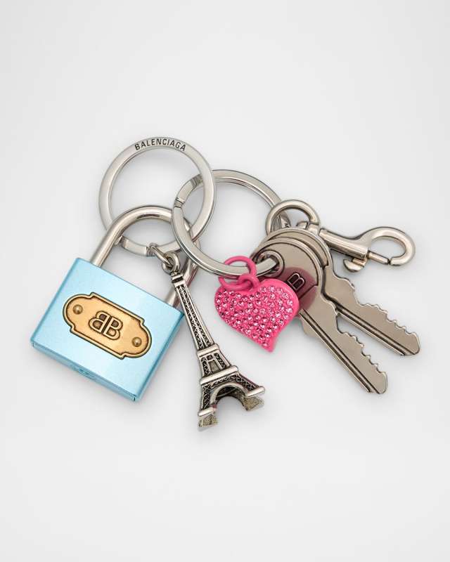 Padlock Charm Keyring